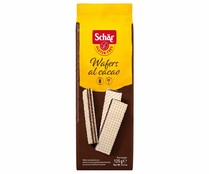Galletas barquillo wafers Al Cacao Dietéticas Sin Gluten SCHÄR 125 g.