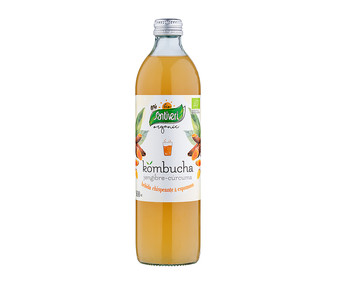 Kombucha (bebida a base de te fermentado con jengibre y cúrcuma) SANTIVERI 500 ml. Kombucha (bebida a base de te fermentado con jengibre y cúrcuma) SANTIVERI 500 ml.