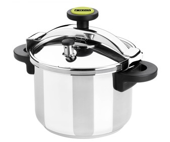 Olla exprés a presión clásica fabricada en acero inoxidable con 10 litros de capacidad, apta para inducción, modelo Classica MONIX 1 unidad. Olla exprés a presión clásica fabricada en acero inoxidable con 10 litros de capacidad, apta para inducción, modelo Classica MONIX 1 unidad.