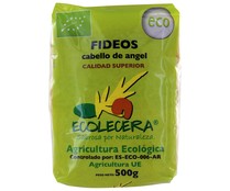 Pasta fideos Cabellines ecológicos  ECOLECERA 500 g.