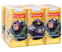 Batido de vainilla, elaborado sin edulcorantes PASCUAL 6 x 200 ml.