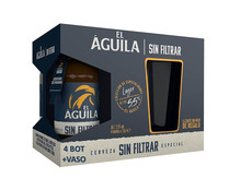Cerveza sin filtrar EL ÁGUILA pack 4 uds. x33 cl. - Alcampo