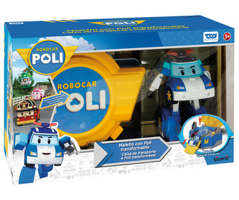 Maletín con Poli transformable, Rbocar Poli TOY PARTNER. Maletín con Poli transformable, Rbocar Poli TOY PARTNER.