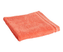 Toalla de lavabo 100% algodón, color naranja, 450 g/m², ACTUEL.
