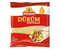 Tortillas de trigo MISSION DÜRÜM 6 uds.378 g.