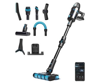 Aspirador de escoba CECOTEC Conga Rockstar 2000 Ultimate ErgoWet Connected, 29,6V, autonomía hasta 90 min., cepillo motorizado.