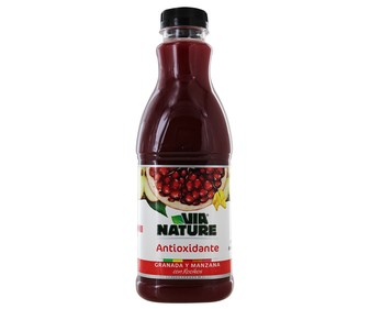 Zumo refrigerado exprimido de manzana y granada botella de 90 centilitros Zumo refrigerado exprimido de manzana y granada botella de 90 centilitros