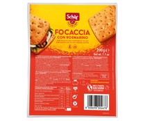 Pan Focaccia con romero, sin gluten, SCHAR 200 g.