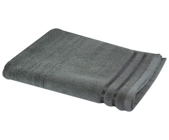 Alfombra de baño rizo 100% algodón, 1000g/m² de densidad, 50x70cm., color gris ACTUEL. Alfombra de baño rizo 100% algodón, 1000g/m² de densidad, 50x70cm., color gris ACTUEL.