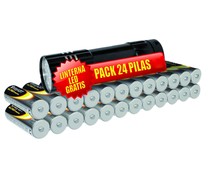 Pilas alcalinas AA LR6 1,5V DAYRON 24 unidades + regalo de minilinterna led. Pilas alcalinas AA LR6 1,5V DAYRON 24 unidades + regalo de minilinterna led.