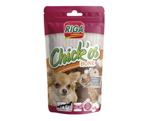 Bocaditos con sabor a pollo para perros RIGA CHICK'OS BONE 80 g-