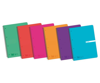 Cuaderno A4 microperforado tapa de plástico cuadricula de 5 milímetros 120 hojas 70 gramos ENRI 1 Unidad VARIOS COLORES, SE SURTIRÁN SEGÚN EXISTENCIAS Cuaderno A4 microperforado tapa de plástico cuadricula de 5 milímetros 120 hojas 70 gramos ENRI 1 Unidad VARIOS COLORES, SE SURTIRÁN SEGÚN EXISTENCIAS