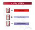Comida para gatos adultos  a base de buey, ternera y cordero GOURMET 6 uds. 50 g.