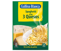 Pasta espaguetis con 3 quesos y gorgonzola GALLINA BLANCA sobre de 175 g.