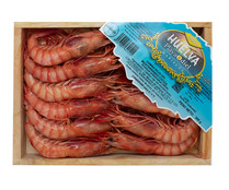 Gambas rojas del Mediterráneo cocidas MARISCOS PLAYA ODIEL 300 g.