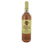 Vino rosado con denominación de origen Rioja calificada BARÓN DE URZANDE botella de 75 cl.