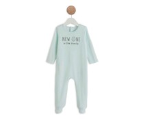 Pijama pelele de terciopelo para bebé IN EXTENSO, talla 74.