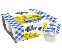 Yogur con sabor a limón, elaborado sin gluten LA FAGEDA 4 x 125 g.