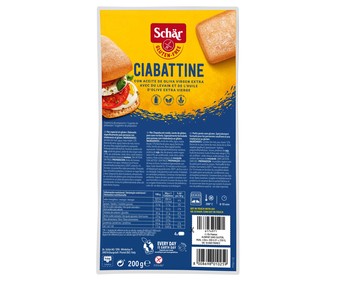 Chapata sin gluten SCHÄR, 200 g. Chapata sin gluten SCHÄR, 200 g.