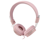 Auricular tipo diadema, QILIVE, micrófono, color rosa.
