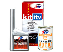 Pack PRE-ITV 3CV para motores gasolina, TOP INJECTION + COMPRESION MOTOR acción total.