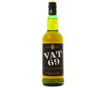 Whisky blended escocés VAT 69 botella de 70 cl.