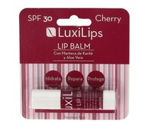 Protector labial con sabor a cereza y factor de protección 30 LUXILIPS. Protector labial con sabor a cereza y factor de protección 30 LUXILIPS.