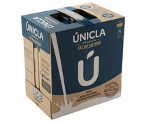 Leche de vaca entera de origen 100% gallega ÚNICLA 6 x 1 l.
