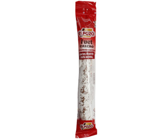 Fuet casero de calidad extra, sin colorante y embuchado en tripa natual EL POZO 150 g. Fuet casero de calidad extra, sin colorante y embuchado en tripa natual EL POZO 150 g.