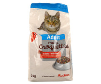 Pienso para gatos a base de buey, hígado y verduras PRODUCTO ALCAMPO 2 kg.