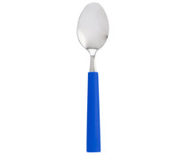 Set de 3 cucharas de mesa con mango recubierto de color azul Set de 3 cucharas de mesa con mango recubierto de color azul