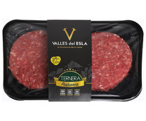 Bandeja con burger meat de ternera Pastuenca VALLES DEL ESLA 2 x 150 g.