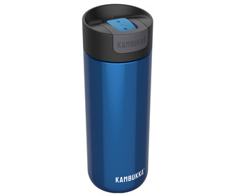 Mug térmico con aislamiento de vacío, 0,5 litros, color azul, KAMBUKKA. Mug térmico con aislamiento de vacío, 0,5 litros, color azul, KAMBUKKA.