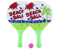 Palas de playa de madera más pelota, ONE TWO FUN ALCAMPO.