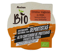 Crema vegana de soja texturizada con tomate ALCAMPO ECOLÓGICO 220 gr.