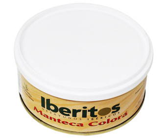 Manteca colorá IBERITOS lata de 250 g. Manteca colorá IBERITOS lata de 250 g.