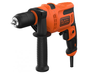 Taladro Percutor 500W, 13mm, empuñadura lateral, BLACK + DECKER BEH200-QS.