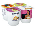 Yogur con sabor a macedonia, elaborado con fermentos naturales DANONE 4 x 120 g.