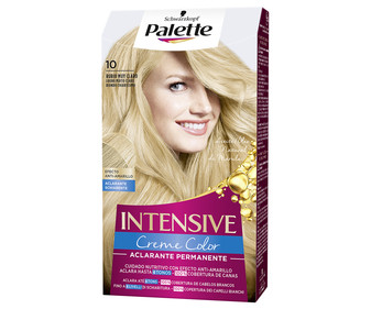 Aclarante permanente intenso (hasta 4 tonos menos), tono 010 rubio muy claro PALETTE Intensive creme color. Aclarante permanente intenso (hasta 4 tonos menos), tono 010 rubio muy claro PALETTE Intensive creme color.