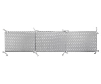 Protector chichonera cuna, color gris, PISPAS. Protector chichonera cuna, color gris, PISPAS.