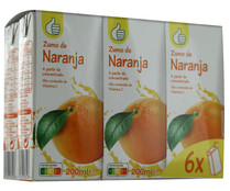 Zumo de naranja PRODUCTO ECONÓMICO ALCAMPO  brick de 6 uds x 20 cl.