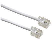 Cable de teléfono RJ11 QILIVE gris,(6P4C) longitud 10m.