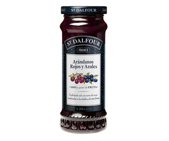 Mermelada rapsodia de frutas arándanos rojos y azules ST.DALFOUR 284 g. Mermelada rapsodia de frutas arándanos rojos y azules ST.DALFOUR 284 g.