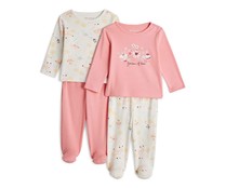 Lote de 2 pijamas de algodón para bebé IN EXTENSO, talla 98.