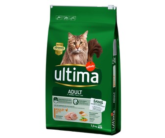 Alimento para gatos adultos, seco de pollo, con arroz y legumbres ULTIMA 7,5 kg. Alimento para gatos adultos, seco de pollo, con arroz y legumbres ULTIMA 7,5 kg.