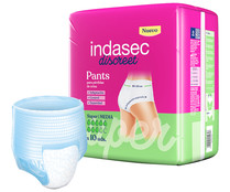 Pants de incontinencia super, talla mediana, para perdidas de orina severas INDASEC Discreet 10 uds