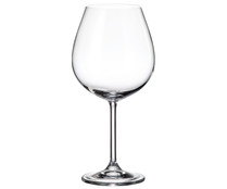 Copa de vino fabricada en Cristal de Bohemia, 0,65 litros, serie Colibri CRYSTAL BOHEMIA.