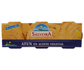 Atún en aceite vegetal Pack de 6 unds lata de 52 gramos Atún en aceite vegetal Pack de 6 unds lata de 52 gramos