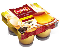 Flan  con sabor a vainilla y caramelo PASCUAL 4 x 100 g.