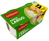 Arroz  largo en tarrina BRILLANTE paquete 2 uds x 200 g.